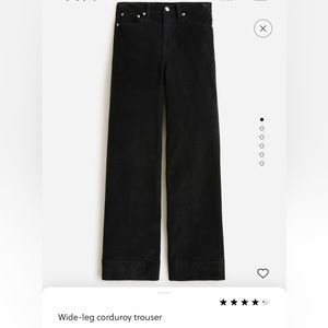 J. Crew Wide Leg Corduroy Trouser